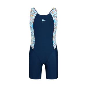 [레노마수영복]여아 플라워 X백 반신3부 수영복 GS2G863-NV