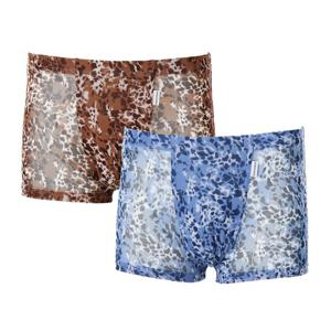 [2장세트]남성팬티 시원한 매쉬망사 호피나염 사각 드로즈 [VMP7297T]