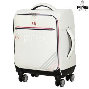 [핑골프][골프공/양말증정] 여성 컬러 포인트 트롤리 보스턴백 121F7BB351_WH