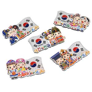 [박씨상방] (5종)전통 아크릴 냉장고자석세트