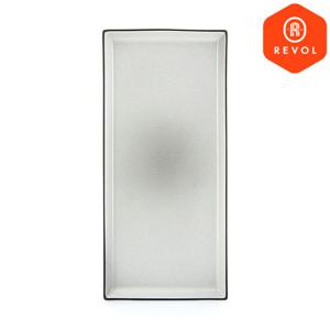 [레볼] 이퀴녹스 직사각 접시 32cm 페퍼화이트