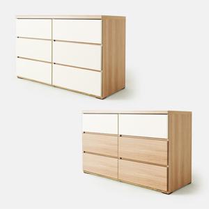 소티디자인 디프 속깊은 3단 와이드서랍장 1200 - 2color