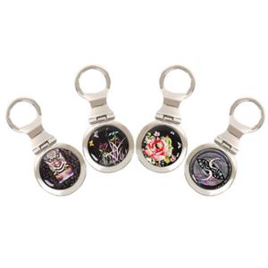 [박씨상방] 나전 원형 열쇠고리(시조단청,난초,장미,쌍학)