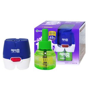 해피홈 리퀴드훈증기(플러그형)+리필45일/모기퇴치/모기약