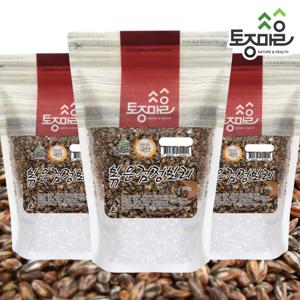 [토종마을]국산 볶은검정보리(블랙보리)500g X 3개