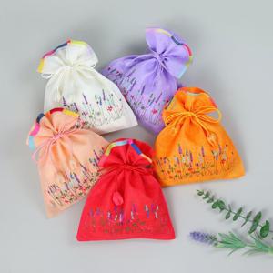 [박씨상방] 야생화자수 모시 복주머니(대)