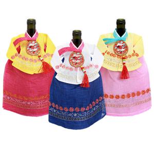 [박씨상방] 고급 모시 한복 와인커버