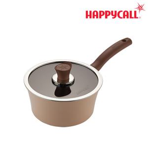 [본사직영]  이든 인덕션 한손냄비 18cm 아몬드베이지