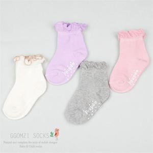 [꼼지]D프릴(4족)세트/유아양말/신생아/어린이/여아/남아/초등학생