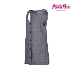 [애플핑크][애플핑크] 앞오픈 체크 원피스 (APC0O502GSB)_Z4R3