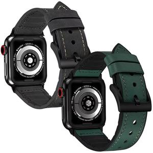 애플워치SE 3 2 40mm 44mm 호환 모던 컬러 가죽 TPU 밴드 스트랩