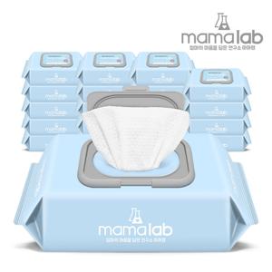 마마랩 오리지널 80매 20팩 캡형 엠보 아기물티슈