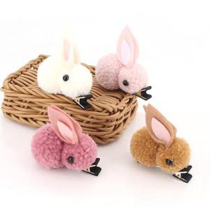 [아랑로랑] 뭉치토끼 집게핀 헤어핀