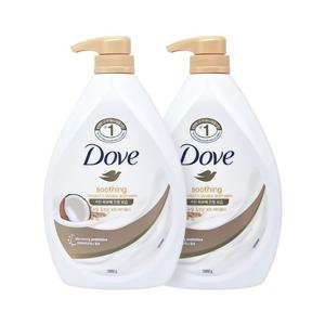 도브 수딩 코코넛 오트 바디워시 1L 2개묶음