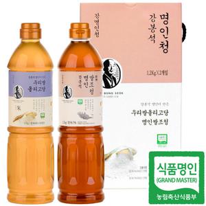 두레촌 명인 쌀조청+올리고당 1.2kgx2개/강봉석 명절선물세트
