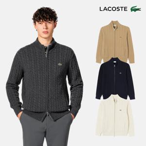 [라코스테공식] 남성 케이블 집업 가디건 AH402E-55N 4종 택1