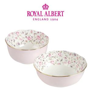 [로얄알버트]뉴황실장미 한식기 2P(공기대접-로즈컨페티)