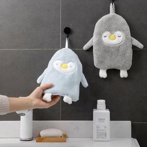 다용도 펭귄 극세사 핸드타올 고리형 DD-10959