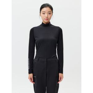 [마스터바니] 여성 솔리드 우븐 믹스 모크넥 스킨가드