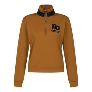 [파리게이츠] 여성 배색 로고 하프 집업