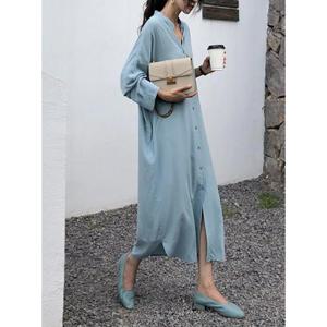 G125675_차이나카라 셔츠원피스 롱원피스