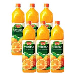 롯데칠성 델몬트 오렌지 1.5L 6입