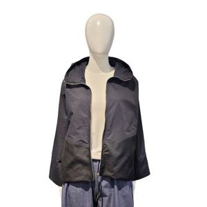 [페이지플린]인조가죽배색 후드페이크점퍼(F4AJP019A)