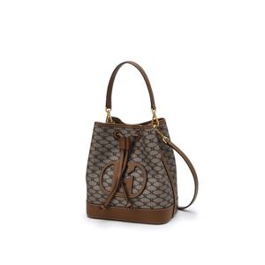 [헤지스핸드백]H패턴 카키 버킷백 M HIBA4F113K2