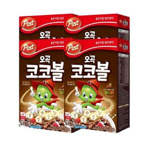 동서식품 포스트 오곡 코코볼 570g 4개
