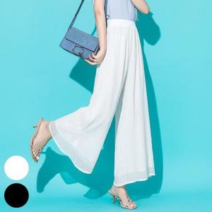 빅사이즈와이드팬츠 J986L409 저스트와이드쉬폰팬츠 DK