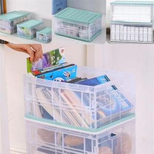 [라일리] Rly 리빙박스 폴딩박스 투명 옷정리함 플라스틱 수납함