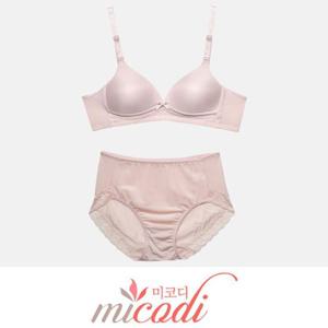 (미코디)풍기인견 노와이어 A컵 브라팬티