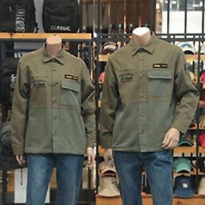 [지프]남여공용 트윌배색 아우터형 셔츠 JM3SHU211