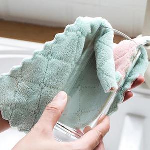 벨벳 요술 매직 행주 16*27cm [양면 극세사 빨아쓰는 마법 주방 압축 타올행주]