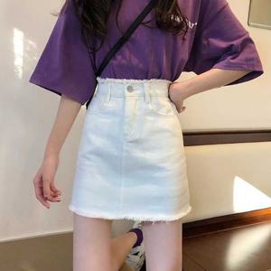 여름 A라인 숏치마 데님 미니 스커트 여자 학생 치마