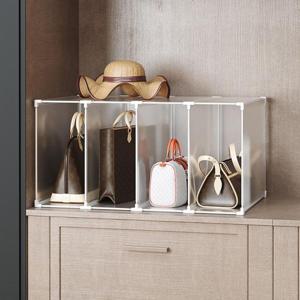 DIY 수납장 가방 진열 69x46x36cm 반투명