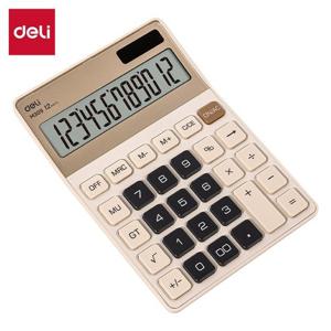 DELI 와이드 스크린 데스크탑 계산기 EM309LY 베이지