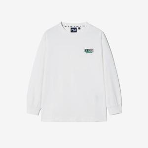 [휠라키즈] 베이직 라벨 티셔츠 (FK2RLH1101X_OWH)