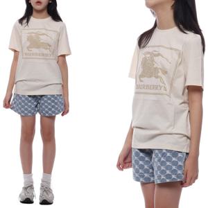 [버버리] 24SS EKD 프린트 반팔티셔츠 (8077991 PALE CREAM 24S)