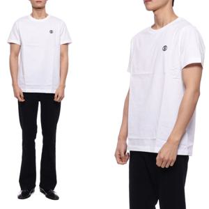 [버버리] 23SS 남성 모노그램 자수 반팔티셔츠 (8053422_WHITE_23S)