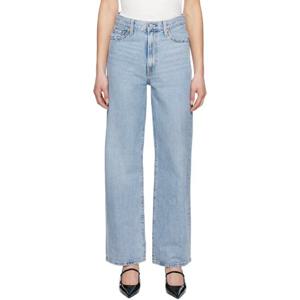 26 SS 리바이스 여성 블루 립케이지 와이드 핏 데님 진 251099F069005