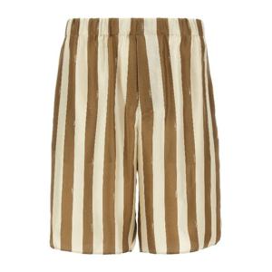 펜디 아이코닉 페킨 스트라이프 실크 버뮤다 쇼츠 FB1045AU6Z F