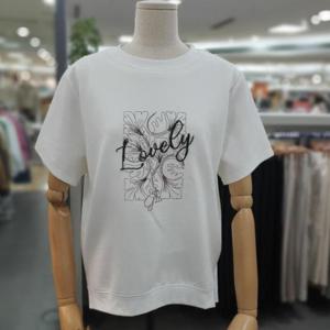 아날도바시니 DP01 러블리 트임 라운드 티 AY04TS30S