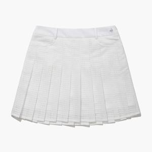 [르꼬끄골프] 여성 우븐 메쉬 스커트 (GQ122LSK36)