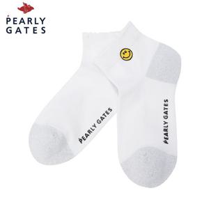 [파리게이츠] 여성 스마일 자수 글리터 프릴 단목 양말