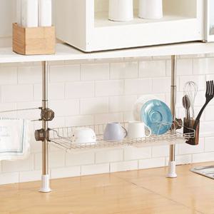 버원폴기둥식씽크선반1단700-주방선반 씽크선반 선반 싱크대선반 주방용품 씽크대 싱크대주방선반 상부장선