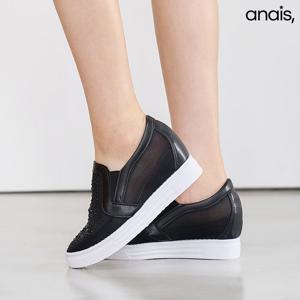 [아나이스] 비즈 메쉬 키높이 슬립온 6cm_25S313 [무료배송]