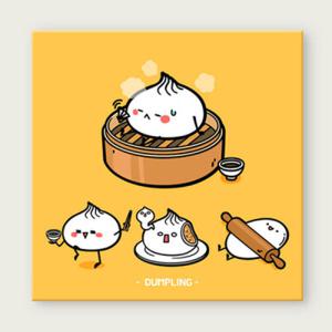 아트박스/꾸밈 iy434-맛있는간식_겨울_노프레임액자