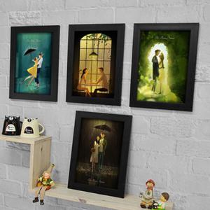 아트박스/꾸밈 iw234-비오는날의설레임_액자세트