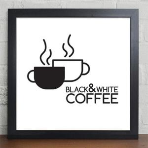 아트박스/꾸밈 cv305-블랙앤화이트커피_인테리어액자